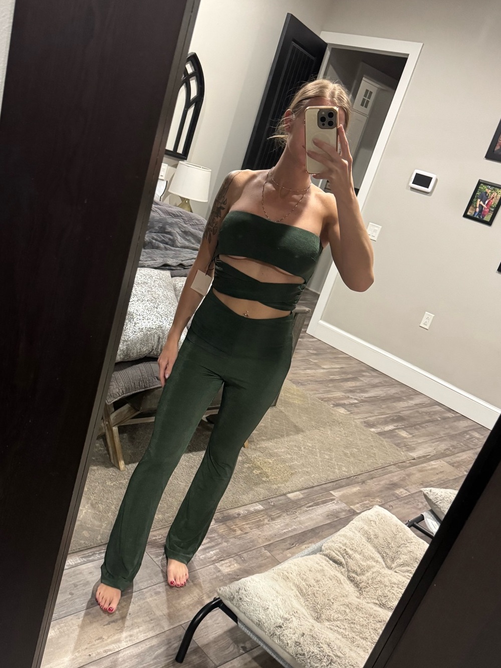 NWT Superdown Medium green jumpsuit